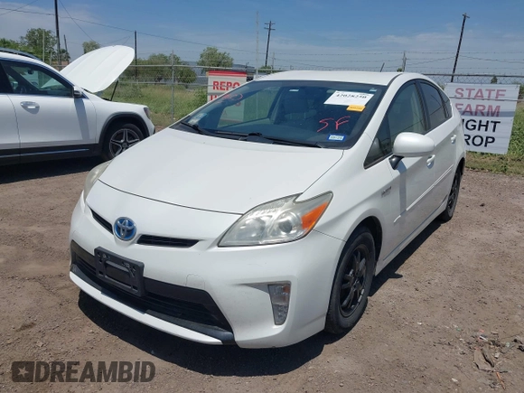2013 Toyota Prius One with VIN JTDKN3DU4D5588812, listed as a IAAI auction lot 42028250 with 120,521 mi miles. Bid and sale history available at carsss.com. Image 6.