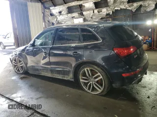 2014 Audi SQ5 Premium Plus with VIN WA1CGAFP2EA125970, listed as a Copart auction lot 86503234 with 81,413 mi miles and Salvage Title. Bid and sale history available at carsss.com. Image 2.