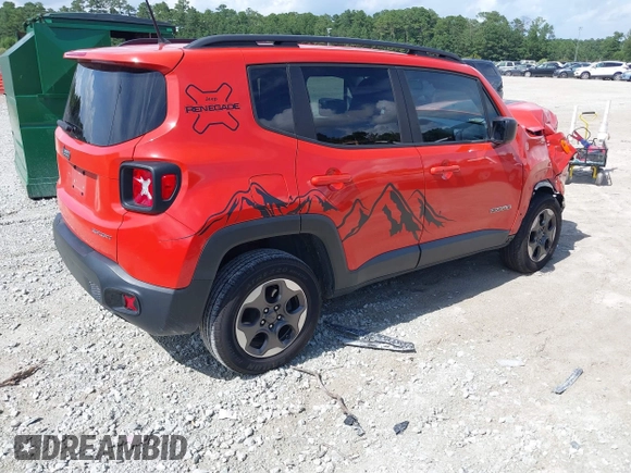 2017 Jeep Renegade Sport with VIN ZACCJAABXHPF61957, listed as a IAAI auction lot 42775922 with 124,571 mi miles and . Bid and sale history available at DreamBid. Image 4.