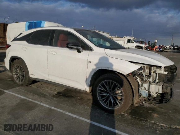 2022 Lexus RX with VIN 2T2YGMDA1NC073573, listed as a Copart auction lot 43224755 with 62,788 mi miles and Salvage Title. Bid and sale history available at carsss.com. Image 4.