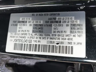 2018 Mazda CX-5 Touring with VIN JM3KFBCM2J0451828, listed as a IAAI auction lot 41531728 with 88,939 mi miles. Bid and sale history available at carsss.com. Image 9.