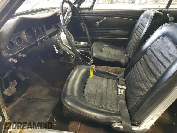 1966 Ford Mustang z VIN 6T07T240184, wystawiony jako Copart lot #69255434 z przebiegiem 72 243 mil mil oraz Czysty tytuł • Clean title. Historia ofert i sprzedaży dostępna na DreamBid. Obrazek 7.