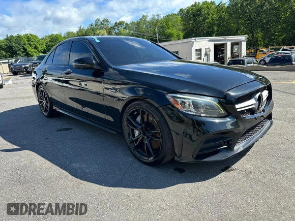 2019 Mercedes-Benz C 43 AMG with VIN 55SWF6EB7KU288950, listed as a Copart auction lot 62078175 with 107,060 mi miles and Clean title. Bid and sale history available at DreamBid. Image 4.