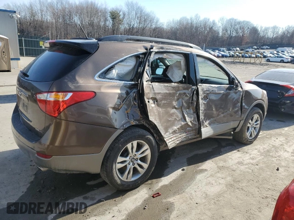 2012 Hyundai Veracruz Limited with VIN KM8NUDCC0CU195873, listed as a Copart auction lot 48550085 with 74,188 mi miles and Salvage title. Bid and sale history available at DreamBid. Image 3.