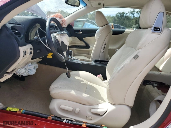 2010 Lexus IS 250C with VIN JTHFF2C21A2507320, listed as a Copart auction lot 76196514 with 69,999 mi miles and Non Repairable. Bid and sale history available at carsss.com. Image 7.