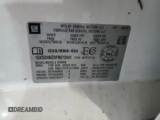 2015 GMC Yukon XL SLT z VIN 1GKS2HKC8FR672941, wystawiony jako Copart lot #47616215 z przebiegiem Nie podano mil oraz Szkody całkowita. Historia ofert i sprzedaży dostępna na DreamBid. Obrazek 13.