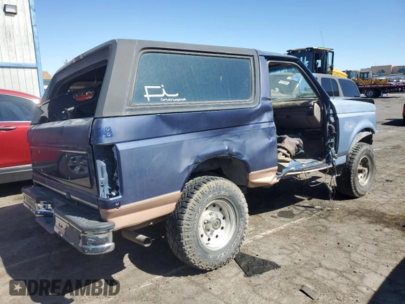 1994 Ford Bronco Custom with VIN 1FMEU15H6RLA74464, listed as a Copart auction lot 67621704 with Not Provided miles and Salvage Title. Bid and sale history available at carsss.com. Image 3.