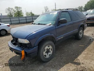 2001 Chevrolet Blazer LS with VIN 1GNCT18W01K164848, listed as a Copart auction lot 59951705 with 109,273 mi miles and Non repairable. Bid and sale history available at DreamBid. Image 1.