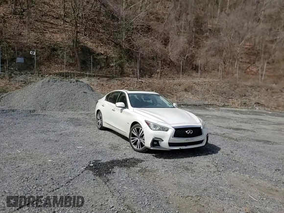 2018 Infiniti Q50 3.0t LUXE with VIN JN1EV7AR9JM433505, listed as a Copart auction lot 51435535 with 108,232 mi miles and Salvage Title. Bid and sale history available at carsss.com. Image 13.