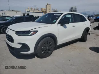 2024 Honda HR-V Sport with VIN 3CZRZ1H53RM720111, listed as a Copart auction lot 46855265 with 30,132 mi miles and Salvage Title. Bid and sale history available at carsss.com. Image 1.
