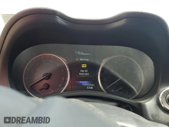 2015 Infiniti Q50 with VIN JN1BV7AP4FM358818, listed as a Copart auction lot 59081465 with 133,503 mi miles and Salvage title. Bid and sale history available at DreamBid. Image 9.