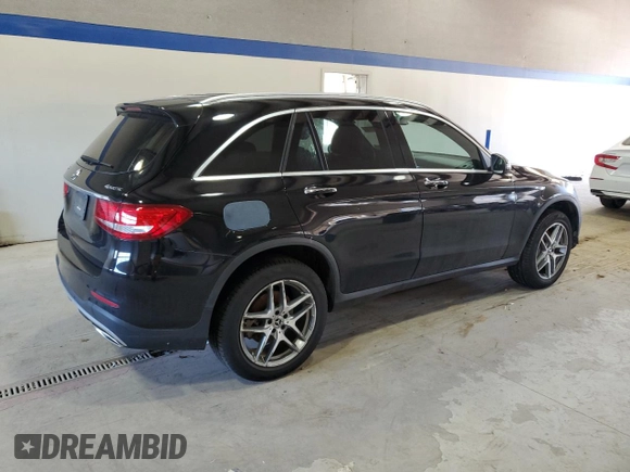 2019 Mercedes-Benz GLC with VIN WDC0G4KB2KV147910, listed as a Copart auction lot 48746145 with 67,955 mi miles and Salvage Title. Bid and sale history available at carsss.com. Image 3.