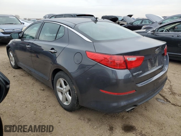 2015 Kia Optima LX with VIN KNAGM4A79F5642604, listed as a Copart auction lot 85157924 with 62,066 mi miles and Salvage Title. Bid and sale history available at carsss.com. Image 2.