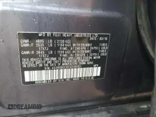 2015 Subaru Outback Premium z VIN 4S4BSBCC6F3318583, wystawiony jako Copart lot #57894855 z przebiegiem 89 669 mil mil oraz Szkoda całkowita • Salvage title. Historia ofert i sprzedaży dostępna na DreamBid. Obrazek 12.