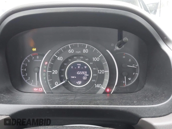 2012 Honda CR-V EX-L with VIN 5J6RM4H71CL060886, listed as a IAAI auction lot 41969581 with 102,269 mi miles and . Bid and sale history available at DreamBid. Image 7.