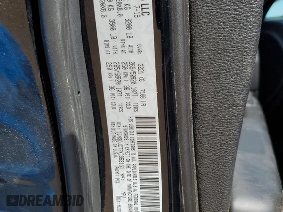 2019 Dodge Durango R/T with VIN 1C4SDJCT7KC853151, listed as a Copart auction lot 61259585 with Not provided miles and Salvage title. Bid and sale history available at DreamBid. Image 13.