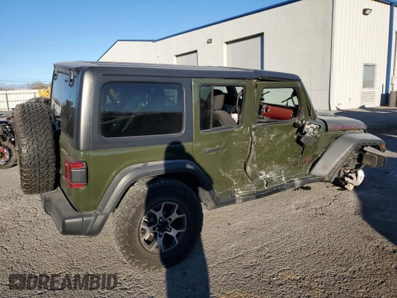 2021 Jeep Wrangler Unlimited Rubicon with VIN 1C4HJXFN9MW584171, listed as a Copart auction lot 78895184 with Not Provided miles and Salvage Title. Bid and sale history available at DreamBid. Image 3.
