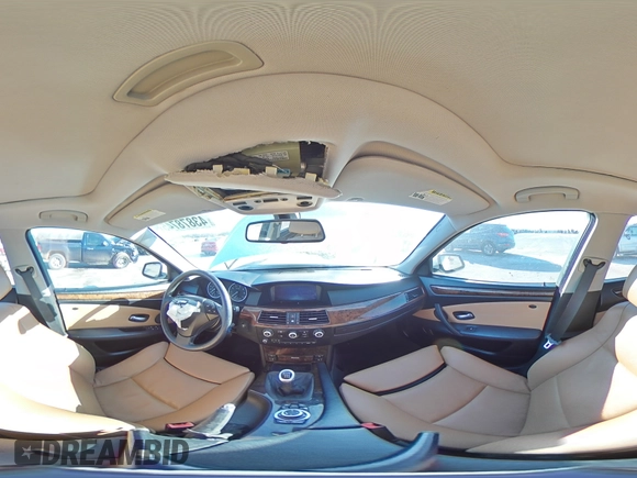 2010 BMW 5 Series 550i with VIN WBANW5C5XACT34705, listed as a Copart auction lot 43878745 with Not Provided miles and Salvage Title. Bid and sale history available at DreamBid. Image 12.