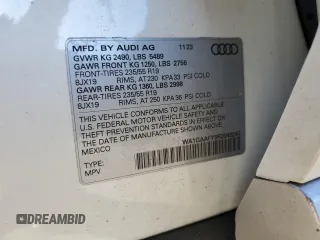 2024 Audi Q5 S line Premium with VIN WA1GAAFY9R2045240, listed as a Copart auction lot 41384195 with 16,983 mi miles and Salvage Title. Bid and sale history available at carsss.com. Image 14.