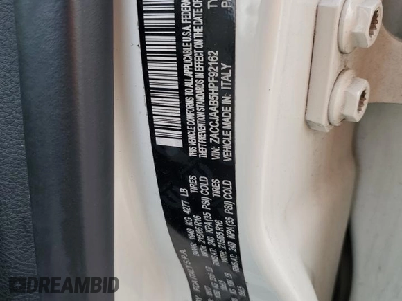 2017 Jeep Renegade Sport с VIN ZACCJAAB5HPF92162, выставлен на аукционе Copart как лот 49095365 с пробегом 73 003 миль миль и Списание • Salvage title. История ставок и продаж доступна на DreamBid. Изображение 13.