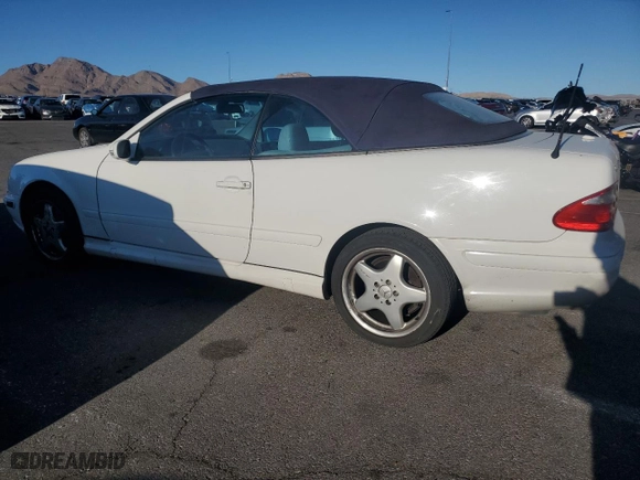 2001 Mercedes-Benz CLK-Class with VIN WDBLK70G11T089962, listed as a Copart auction lot 46657165 with 85,528 mi miles and Salvage Title. Bid and sale history available at carsss.com. Image 2.