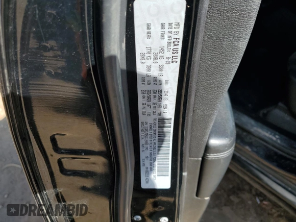 2020 Dodge Durango SXT Plus with VIN 1C4RDJAG8LC124453, listed as a Copart auction lot 88126995 with 219,501 mi miles and Salvage Title. Bid and sale history available at DreamBid. Image 15.
