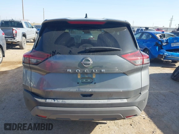 2023 Nissan Rogue S with VIN 5N1BT3AA2PC763702, listed as a IAAI auction lot 42032807 with 18,349 mi miles and . Bid and sale history available at DreamBid. Image 17.