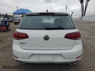 2020 Volkswagen Golf TSI with VIN 3VWG57AU1LM009105, listed as a Copart auction lot 53172025 with 46,782 mi miles and Salvage Title. Bid and sale history available at carsss.com. Image 6.