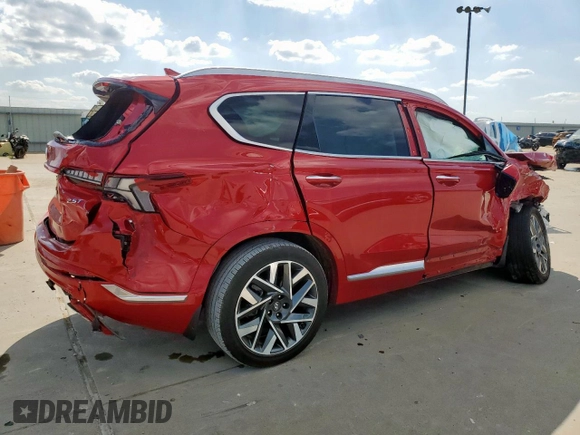 2023 Hyundai Santa Fe Calligraphy with VIN 5NMS54AL2PH581795, listed as a Copart auction lot 58316625 with 23,123 mi miles and Salvage title. Bid and sale history available at DreamBid. Image 3.