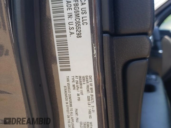 2021 Jeep Grand Cherokee Limited with VIN 1C4RJFBG6MC655298, listed as a Copart auction lot 61792025 with 111,108 mi miles and Salvage title. Bid and sale history available at DreamBid. Image 13.