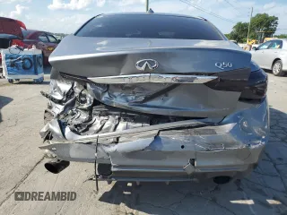 2018 Infiniti Q50 Luxe with VIN JN1EV7AR7JM443644, listed as a Copart auction lot 65035725 with 104,045 mi miles and Clean title. Bid and sale history available at DreamBid. Image 6.
