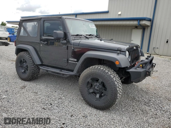 2014 Jeep Wrangler Sport with VIN 1C4AJWAG5EL326480, listed as a Copart auction lot 60653955 with 94,102 mi miles and Salvage title. Bid and sale history available at DreamBid. Image 4.