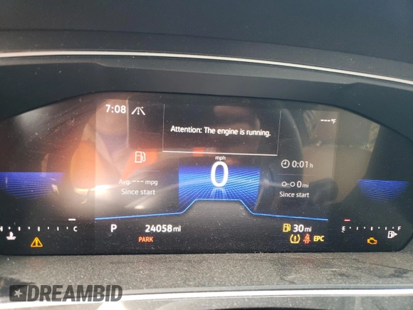 2023 Volkswagen Tiguan SE R-Line Black with VIN 3VV8B7AX9PM092316, listed as a Copart auction lot 51892325 with 24,058 mi miles and Salvage title. Bid and sale history available at DreamBid. Image 9.
