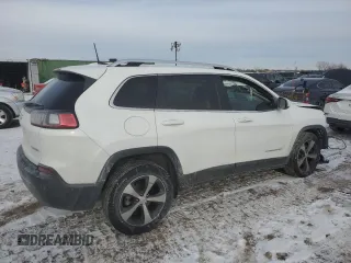 2020 Jeep Cherokee Limited with VIN 1C4PJLDB4LD652545, listed as a Copart auction lot 42247815 with 87,106 mi miles and Salvage title. Bid and sale history available at DreamBid. Image 3.
