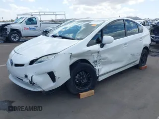 2013 Toyota Prius One with VIN JTDKN3DU2D5655729, listed as a IAAI auction lot 41944784 with 96,951 mi miles. Bid and sale history available at carsss.com. Image 2.