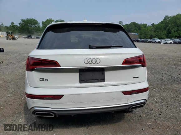 2023 Audi Q5 S line Prestige z VIN WA1FAAFY1P2124068, wystawiony jako Copart lot #60449165 z przebiegiem 19 763 mil mil oraz Szkoda całkowita • Salvage title. Historia ofert i sprzedaży dostępna na DreamBid. Obrazek 6.