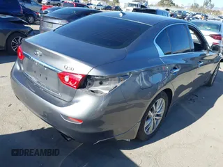 2017 Infiniti Q50 Signature Edition with VIN JN1EV7APXHM742747, listed as a IAAI auction lot 41278752 with 49,739 mi miles and . Bid and sale history available at DreamBid. Image 4.