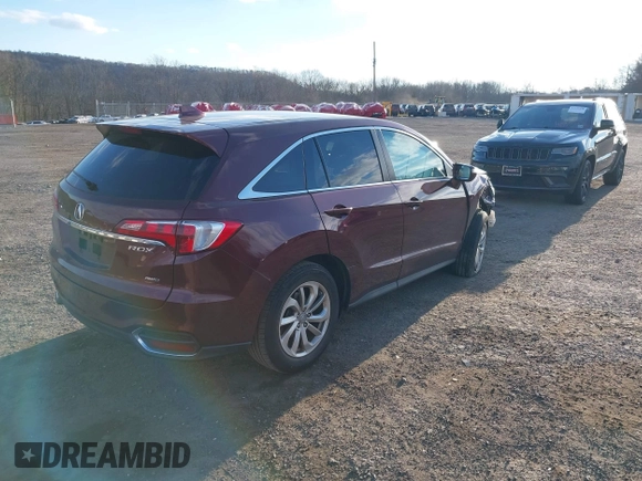 2017 Acura RDX with VIN 5J8TB4H3XHL028042, listed as a IAAI auction lot 41306813 with 50,452 mi miles. Bid and sale history available at carsss.com. Image 4.