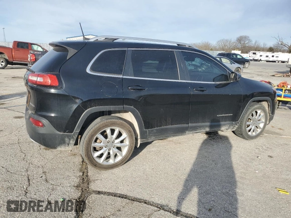 2017 Jeep Cherokee Limited with VIN 1C4PJLDB5HW522379, listed as a Copart auction lot 49590765 with 204,711 mi miles and Salvage Title. Bid and sale history available at carsss.com. Image 3.
