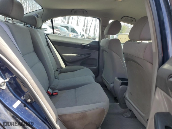 2010 Honda Civic Sdn DX-VP with VIN 2HGFA1F34AH535491, listed as a Copart auction lot 52815665 with 81,339 mi miles and Salvage Title. Bid and sale history available at carsss.com. Image 10.