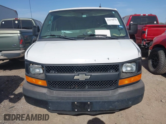 2013 Chevrolet Express Cargo with VIN 1GCWGGFA5D1117720, listed as a IAAI auction lot 41670878 with 224,650 mi miles and . Bid and sale history available at DreamBid. Image 12.