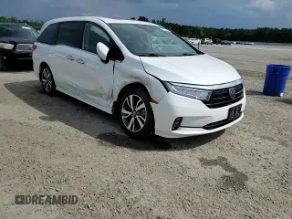 2022 Honda Odyssey Touring with VIN 5FNRL6H87NB040726, listed as a Copart auction lot 57038425 with 37,069 mi miles and Salvage title. Bid and sale history available at DreamBid. Image 14.