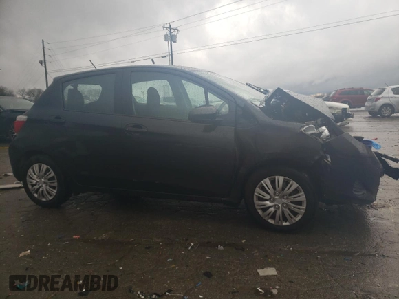 2014 Toyota Yaris L with VIN VNKKTUD39EA002446, listed as a Copart auction lot 42655595 with 0 mi miles and Salvage Title. Bid and sale history available at carsss.com. Image 4.