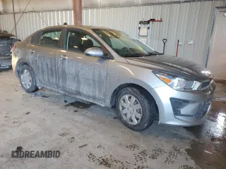 2021 Kia Rio LX with VIN 3KPA24AD5ME366587, listed as a Copart auction lot 45874465 with 76,454 mi miles and Salvage Title. Bid and sale history available at carsss.com. Image 4.