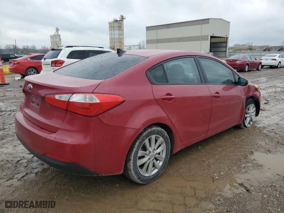 2014 Kia Forte LX with VIN KNAFX4A60E5097398, listed as a Copart auction lot 51786435 with 184,205 mi miles and Salvage Title. Bid and sale history available at carsss.com. Image 3.