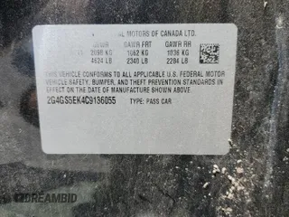 2012 Buick Regal Premium 1 z VIN 2G4GS5EK4C9136055, wystawiony jako Copart lot #61736045 z przebiegiem 126 076 mil mil oraz Szkoda całkowita • Salvage title. Historia ofert i sprzedaży dostępna na DreamBid. Obrazek 13.