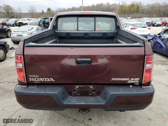 2011 Honda Ridgeline RT with VIN 5FPYK1F22BB004932, listed as a Copart auction lot 80733864 with 232,182 mi miles and Salvage Title. Bid and sale history available at carsss.com. Image 6.