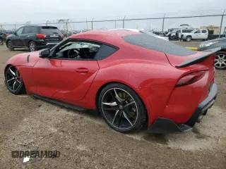 2020 Toyota GR Supra 3.0 with VIN WZ1DB4C05LW025865, listed as a Copart auction lot 87615805 with 0 mi miles and Salvage Title. Bid and sale history available at carsss.com. Image 2.