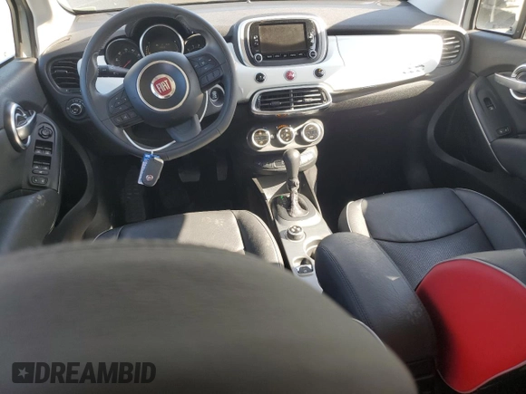 2016 FIAT 500X Lounge with VIN ZFBCFXDT2GP369018, listed as a Copart auction lot 53083195 with 33,226 mi miles and Salvage Title. Bid and sale history available at carsss.com. Image 8.