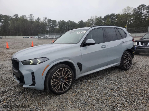 2024 BMW X5 xDrive40i with VIN 5UX23EU03R9V82643, listed as a Copart auction lot 50187785 with 5,918 mi miles and Salvage Title. Bid and sale history available at carsss.com. Image 1.